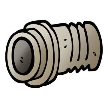 Vector gradient illustration cartoon pipe fitting Stock Illustration