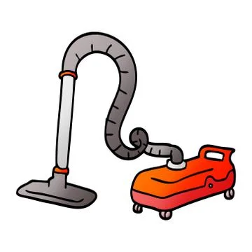 Vector gradient illustration cartoon vacuum hoover Ilustración de archivo