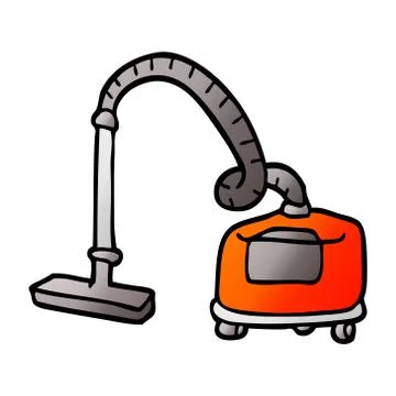 Vector gradient illustration cartoon vacuum hoover Ilustración de archivo