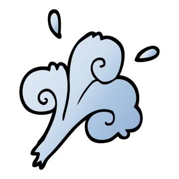 Vector gradient illustration cartoon water waves Ilustración de archivo