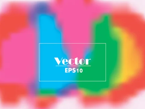 Vector gradient multicolored blurry background Stock Illustration