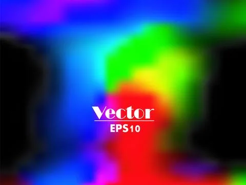Vector gradient rainbow background with black addition Stock Illustration