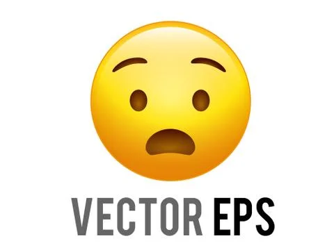 Vector gradient scary,spooky, terrible character face icon Stock-Illustration