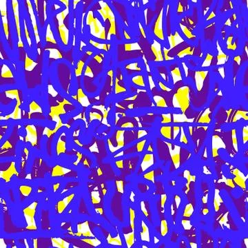 Vector graffiti seamless pattern with abstract colorful bright t Stock Illustration