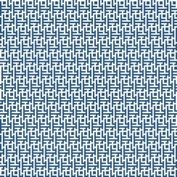 Vector graphic abstract geometry maze pattern. blue seamless geometric laby.. Stockillustratie