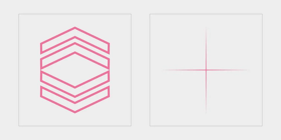 Vector Graphic Assets Set. Big collection of abstract graphic geometric symbols Stock Illustration