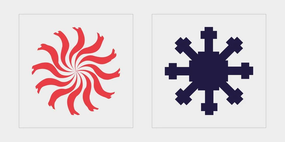 Vector Graphic Assets Set. Big collection of abstract graphic geometric symbols Stock Illustration