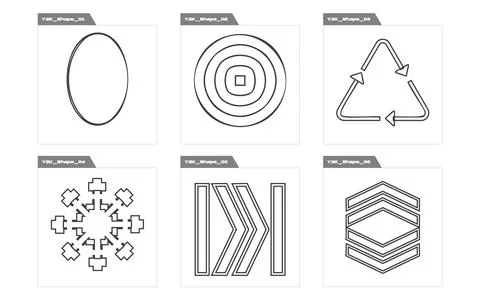 Vector Graphic Assets Set. Extraordinary Graphic Assets. Elements for graphic Stock Illustration