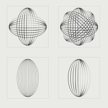 Vector Graphic Assets Set. Extraordinary Graphic Assets. Templates for notes Illustrazione stock