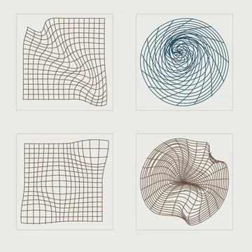 Vector Graphic Assets Set. Extraordinary Graphic Assets. Flat minimalist icons. Stock Illustration