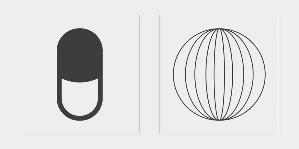 Vector Graphic Assets Set. Large set of retro objects for design. Modern Illustrazione stock