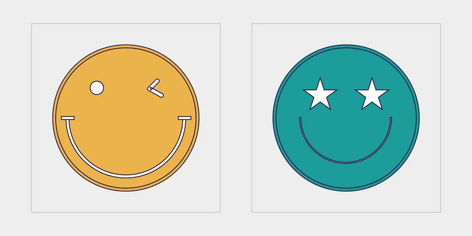 Vector Graphic Assets Set. Large set of retro objects for design. Templates for Stock Illustration