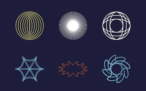 Vector Graphic Assets Set. Large set of retro objects for design. Objects in y2k Illustrazione stock