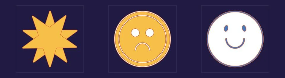 Vector Graphic Assets Set. Large set of retro objects for design. Elements for Stock Illustration