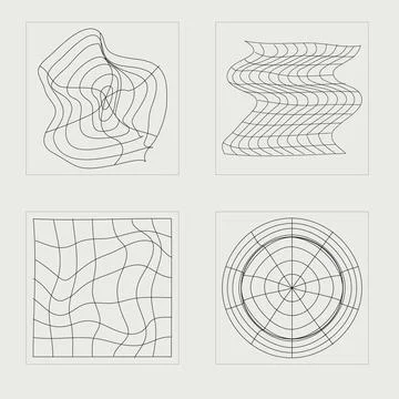 Vector Graphic Assets Set. Large set of retro objects for design. Modern Stock Illustration