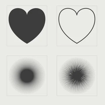 Vector Graphic Assets Set. Rave psychedelic retro futuristic set. Elements for Illustrazione stock