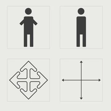 Vector Graphic Assets Set. Retro futuristic graphic ornaments. Objects in y2k 스톡 일러스트