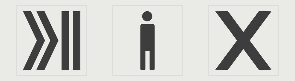 Vector Graphic Assets Set. Trendy geometric postmodern figures. Objects in y2k Stock Illustration