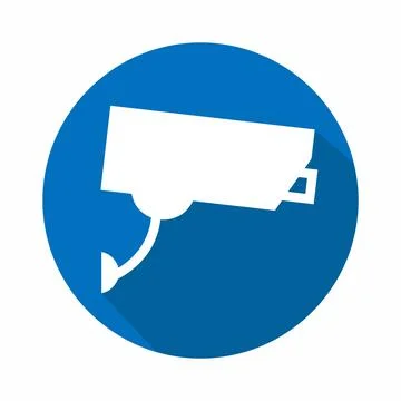Vector Graphic of - CCTV Camera - Flat Style Illustrazione stock