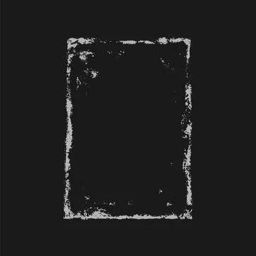 Vector graphic of decorative grunge rectangular frame with distressed brush 스톡 일러스트