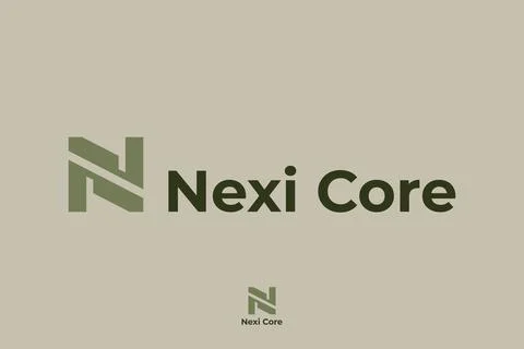 Vector Graphic Design, Letter N Logo Design Stock Illustration