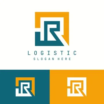 Vector Graphic Design, Letter R Logo, Logistic Logo Design Illustrazione stock