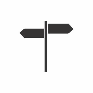 Vector Graphic of - Directions - Black Style Stock Illustration
