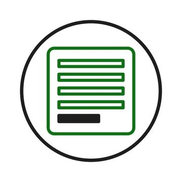 Vector graphic of document icon, symbolizing data representation and report.. Stock Illustration