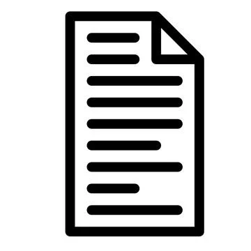 Vector graphic document vector icon Stock Illustration