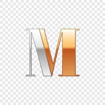 Vector graphic elegant silver and gold impossible font, symbol, alphabet, L.. Stock Illustration