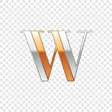 Vector graphic elegant silver and gold impossible font, symbol, alphabet, L.. Stock Illustration