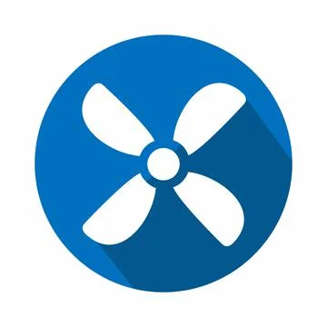 Vector Graphic of Fan - Flat Style - simple illustration. Editable stroke. De Illustrazione stock