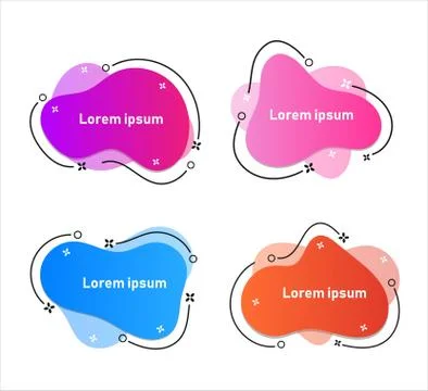 Vector Graphic Geometric flat banners Illustrazione stock