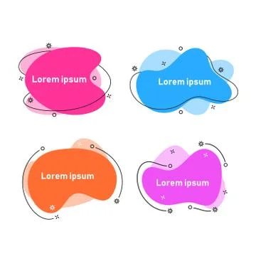 Vector Graphic Geometric flat banners Stock Illustration