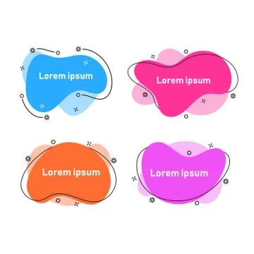 Vector Graphic Geometric flat banners Stock Illustration