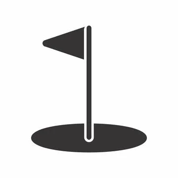 Vector Graphic of - Golf - Black Style Stock Illustration