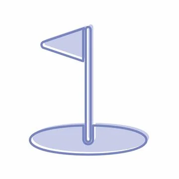 Vector Graphic of - Golf - Blue Twins Style Stock Illustration