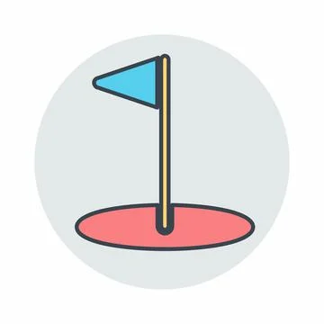Vector Graphic of - Golf - Color Mate Style Stock Illustration
