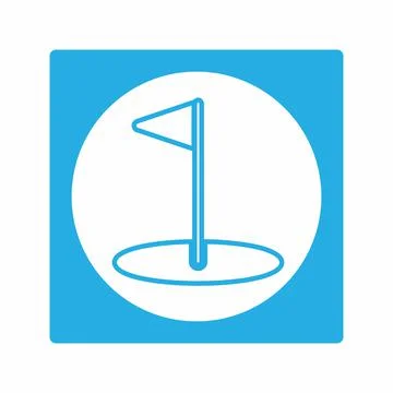 Vector Graphic of - Golf - White Moon Style Stock Illustration