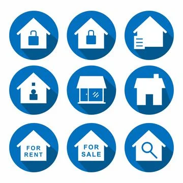 Vector Graphic of Hotel and Restaurant Set Icon Part 7 - Flat Style Stock Illustration