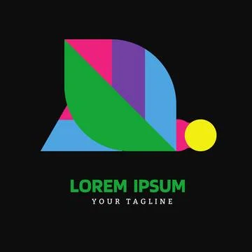 Vector graphic illustration logo design for all about leaf and bird Stock Illustration