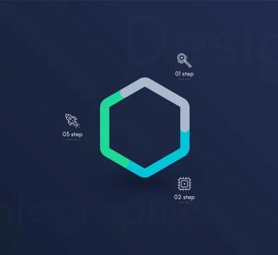 Vector graphic infographics. Template for creating web applications, workflow Stock Illustration