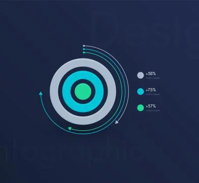 Vector graphic infographics. Template for creating web applications, workflow Stock Illustration