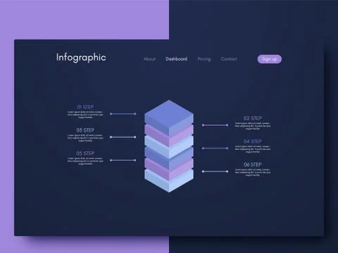 Vector graphic infographics. Template for creating mobile applications, workf Stock Illustration