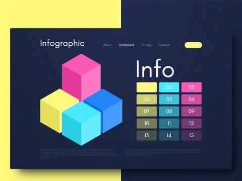 Vector graphic infographics. Template for creating mobile applications, workf Stock Illustration