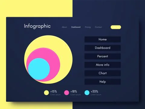 Vector graphic infographics. Template for creating mobile applications, workf Stock Illustration