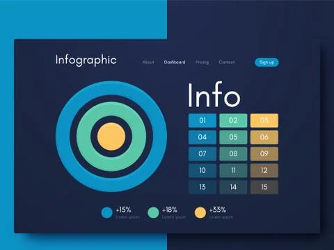 Vector graphic infographics. Template for creating mobile applications, workf Stock Illustration