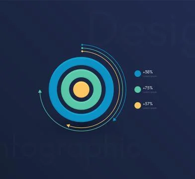 Vector graphic infographics. Template for creating web applications, workflow Illustrazione stock