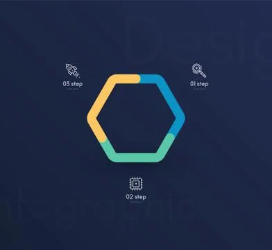 Vector graphic infographics. Template for creating web applications, workflow Illustrazione stock