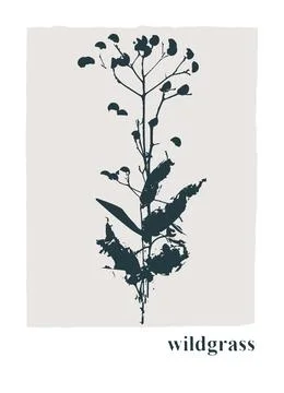 Vector graphic with leaves Decor printable art. Contemporary design for print Stock Illustration